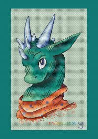 Вышивка крестом Дракоша