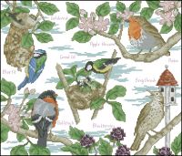 Вышивка крестом Садовые птицы