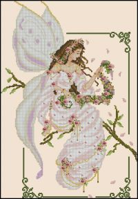 Вышивка крестом Весенняя фея