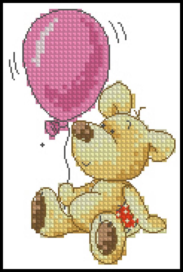 схема для вышивки крестом Мой шарик