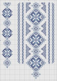 Вышивка крестом Орнамент для вышивки сорочки