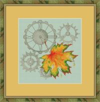 Вышивка крестом Время листопада