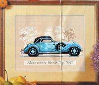 схема для вышивки крестом Mersedes Benz