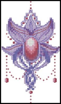 Вышивка крестом Магический цветок