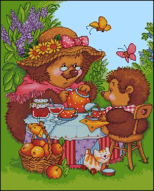 Вышивка крестом В гостях у бабушки