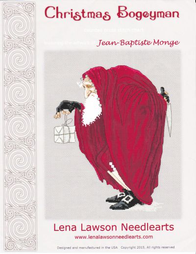 схема вышивки крестом Рождественский Бугимен