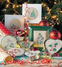 схема для вышивки крестом Новогодние мини-мотивы