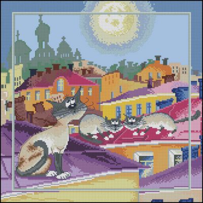 Вышивка крестом Мартовский концерт