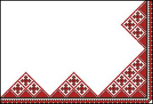Мотив для вишивки салфетки