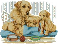 Anchor PCE810 Golden Labrador Family