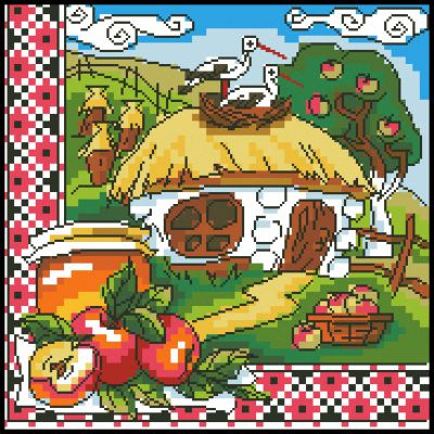 Вышивка крестом Медовый Спас