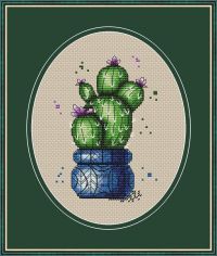 Вышивка крестом Кактус