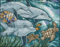 Вышивка крестом На морской глубине