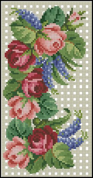 Вышивка крестом Викторианский букет