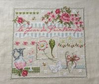 Вышивка крестом Семплер весенне-цветочный