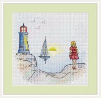 Вышивка крестом Когда я увижу море..