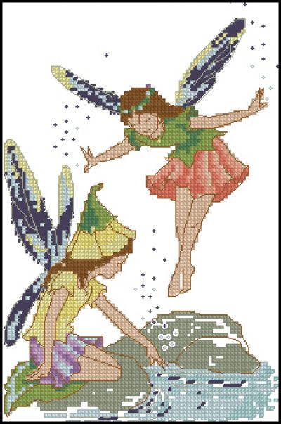 Вышивка крестом Сказочные феи