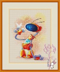 Вышивка крестом ДобРоБот