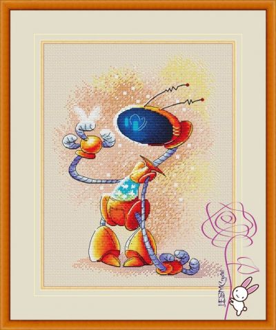 Вышивка крестом ДобРоБот