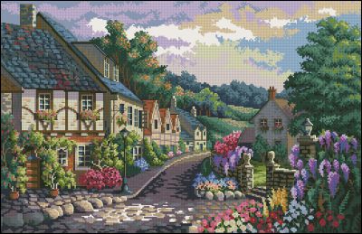 Вышивка крестом Памятная алея