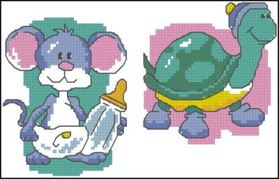 Вышивка крестом Малыши