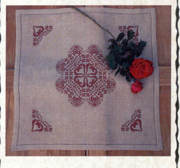 Вышивка крестом Салфетка контурная