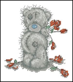 схема для вышивки крестом Розочки от Тедди