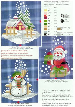 вышивка крестом открытки новогодние