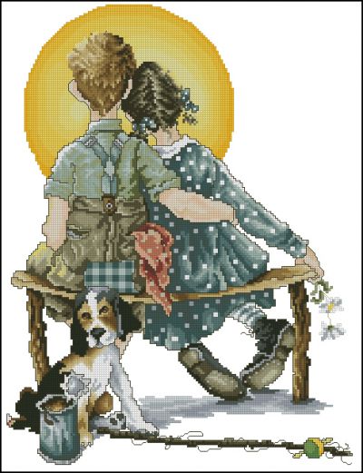 Вышивка крестом Друзья