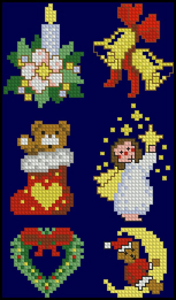 схема вышивки крестом чудо-открытки