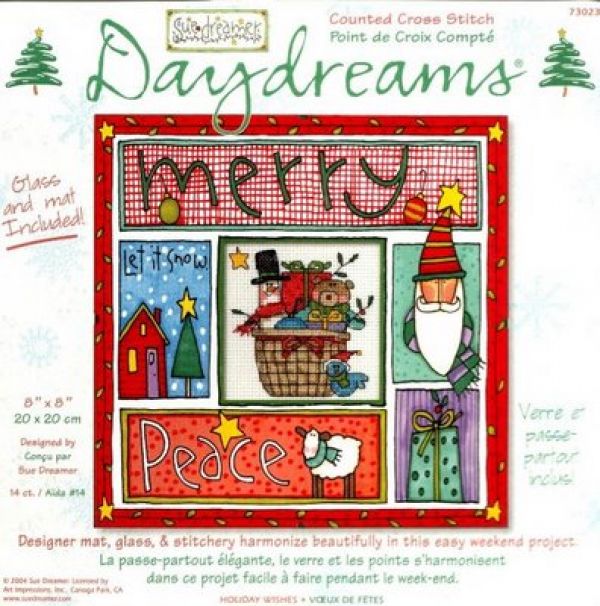 схема вышивки крестом Счастливого мира!