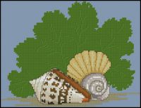 Вышивка крестом Ракушки-3