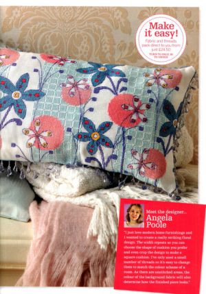 Вышивка крестом Забавные цветы