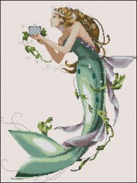 Вышивка крестом Королева русалка