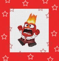 схема для вышивки крестом Эмоции - Гнев