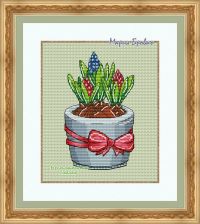 Вышивка крестом Гиацинт