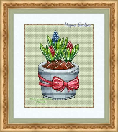 Вышивка крестом Гиацинт