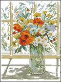 Flowers in Windowpane