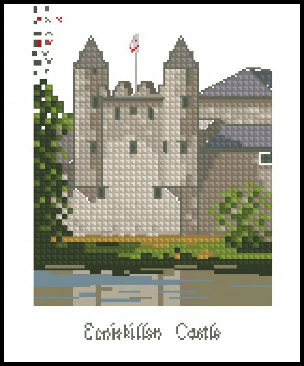 Вышивка крестом Ирландия - замок Эннисскилен