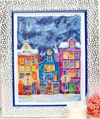 схема вышивки крестом зима в Копенгагене