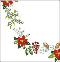 Poinsettia Table Topper