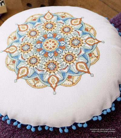 схема вышивки крестом подушка с мандалой