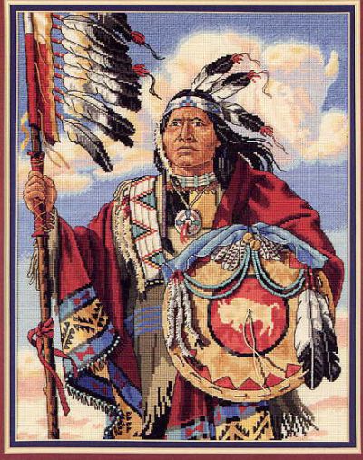 Вышивка крестом Вождь