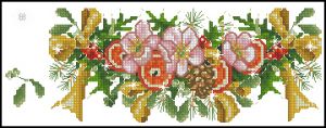 схема вышивки крестом чудесная гирлянда