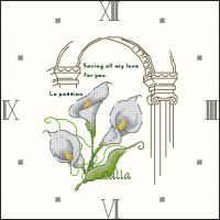 MF-102 Flower Collection 2 Cala Clock