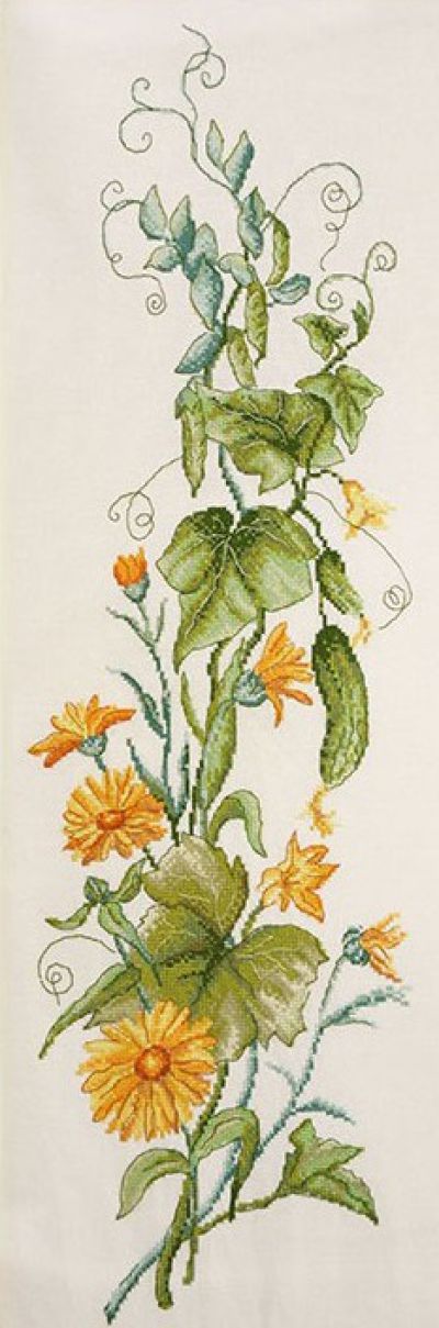 Вышивка крестом Календула