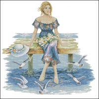 Вышивка крестом Наслаждаюсь летним вечером