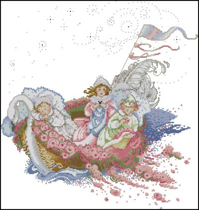 Вышивка крестом Детская колыбельная