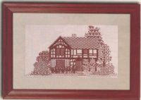 Вышивка крестом Домик блекворк