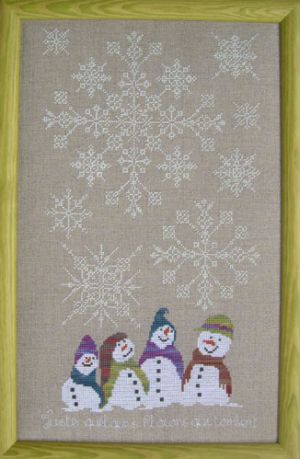 схема для вышивки крестом  Снег - моя любовь